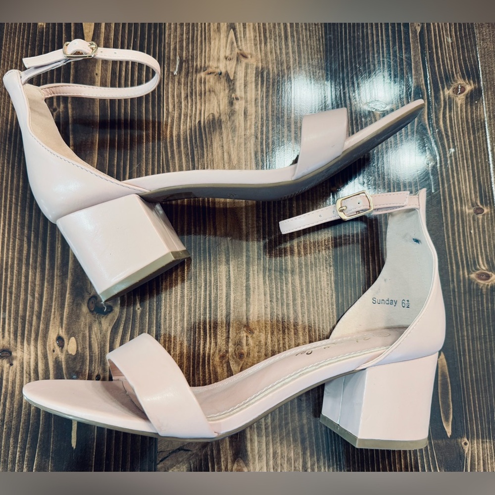 Herstyle Blush Block Heel‎ Sandals